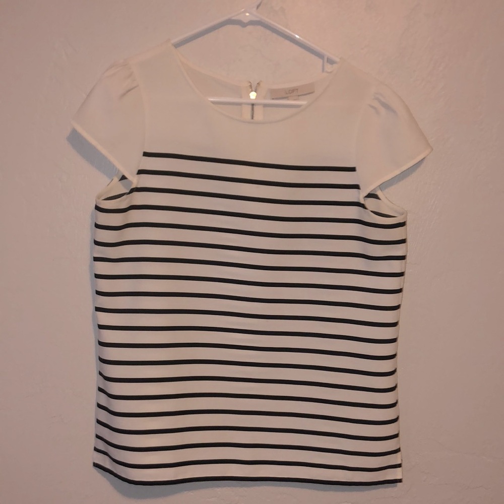 Loft; Size M; Off white and Black